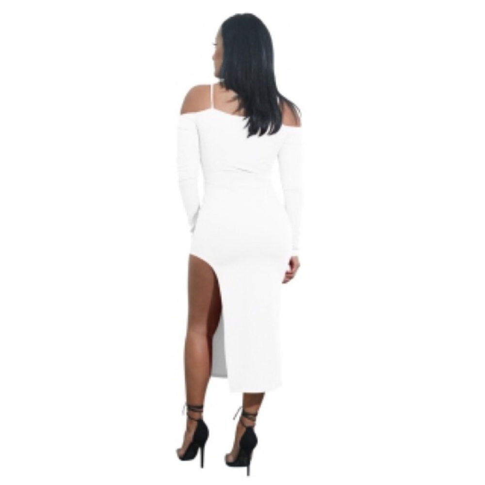 All White Off the Shoulder Dress!! - Picture 2 of 8